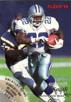 Emmitt Smith Dallas Cowboys 1996 Fleer NFL #37
